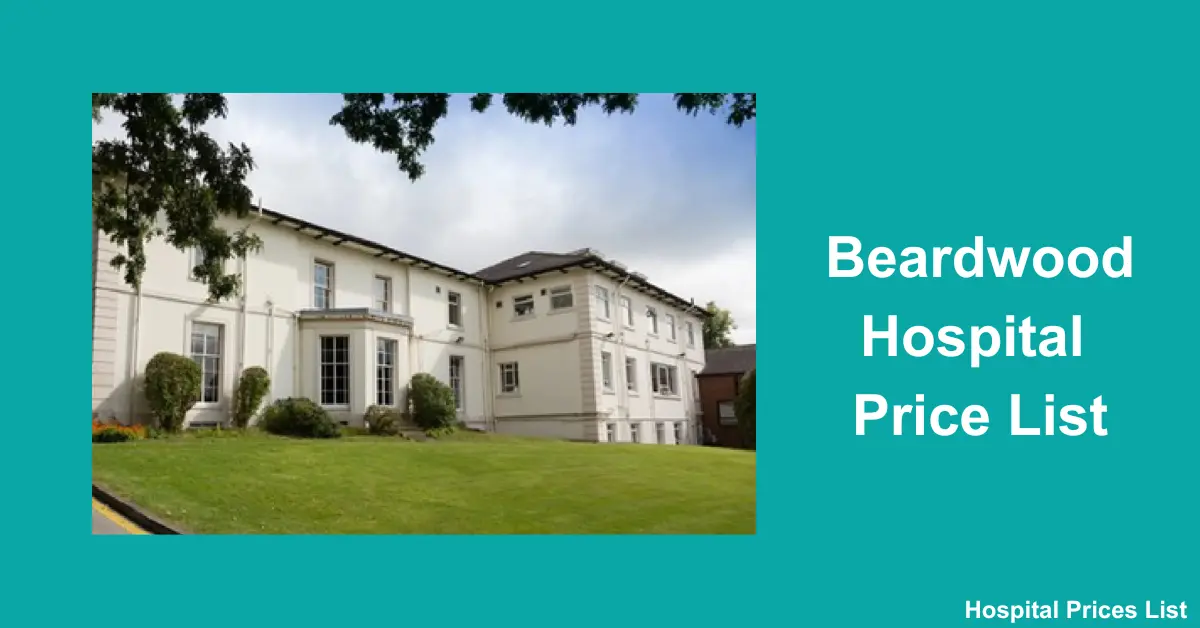 beardwood hospital price list