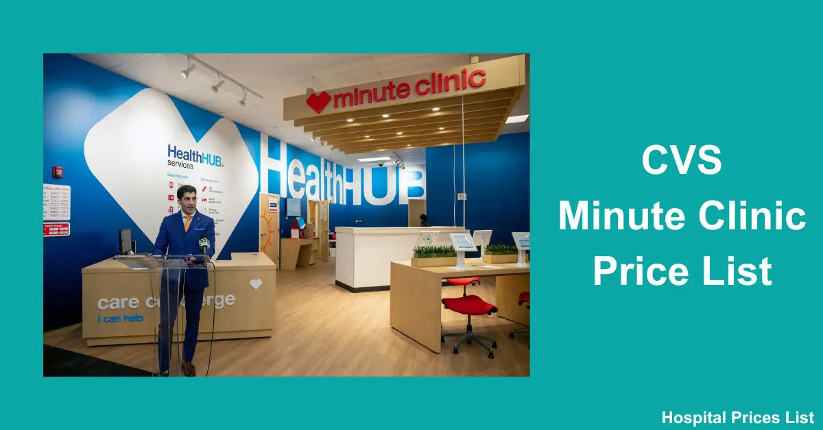 CVS Minute Clinic Price List