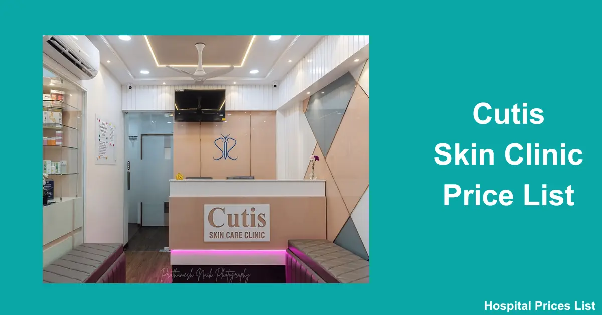 Cutis Skin Clinic Price List