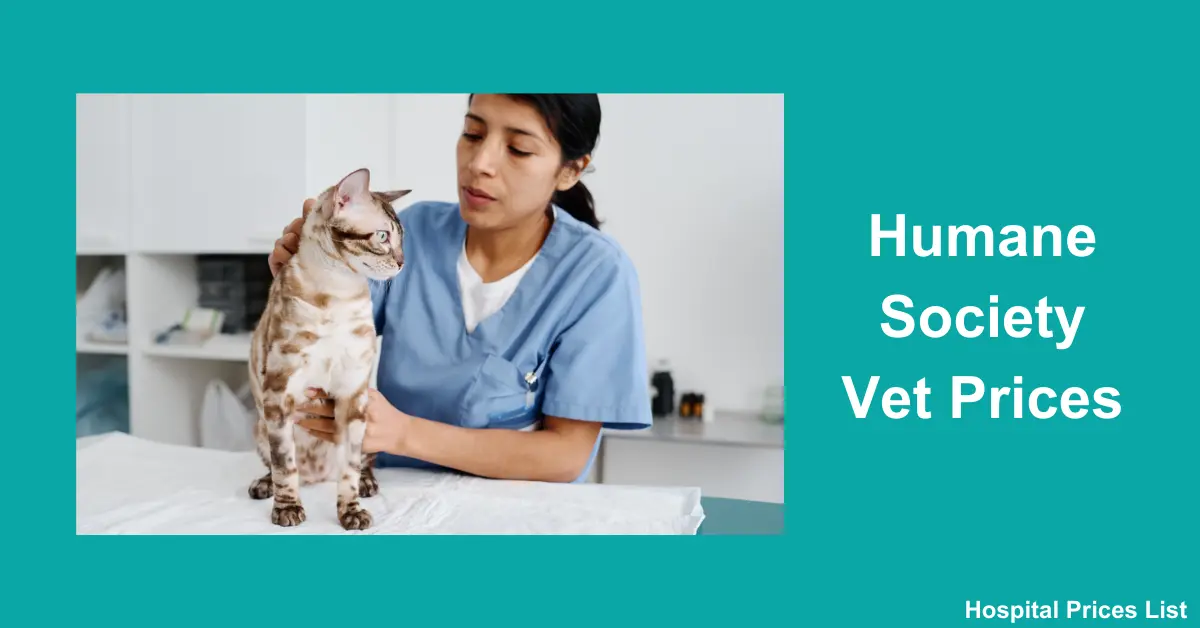 Humane Society Vet Prices