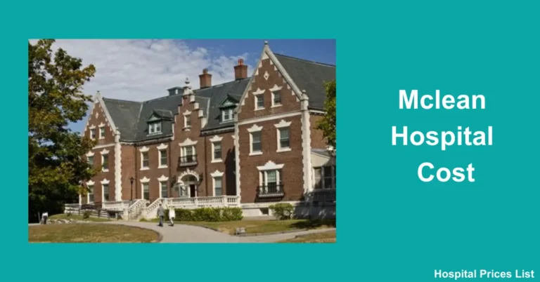 mclean hospital cost